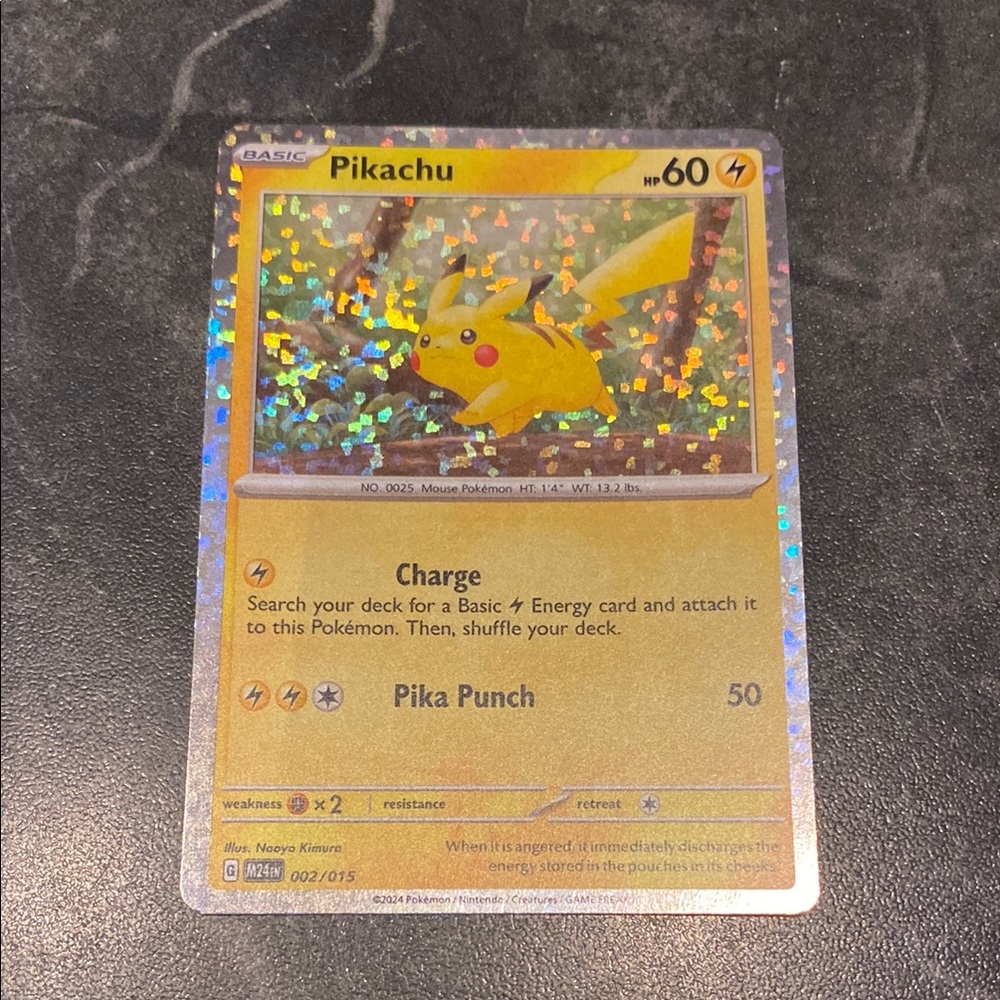 McDonald’s Pikachu Halo Card 002/15